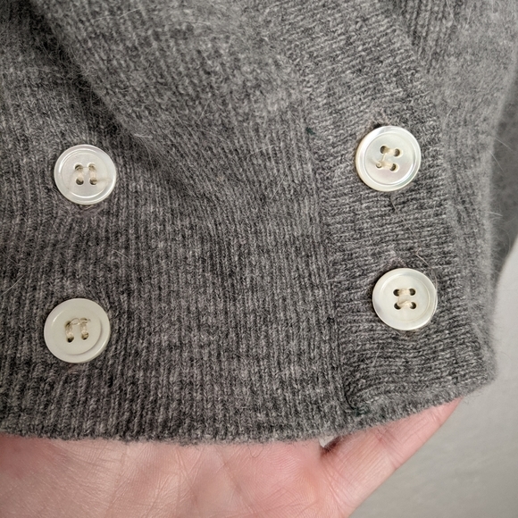 Vintage Lambswool & Angora Cardigan Grey, Robert Scott for The Talbots - Picture 4 of 9
